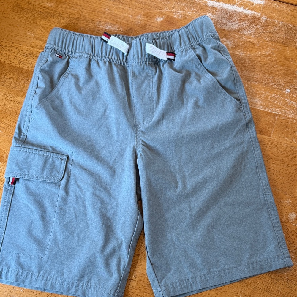 Boys Tommy Hilfiger Gray Elastic Waist Shorts